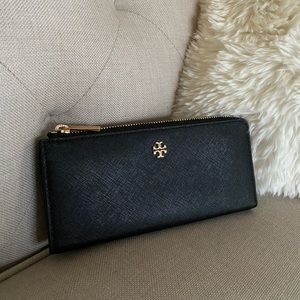 NEW Tory Burch Emerson L-Zip Continental Wallet